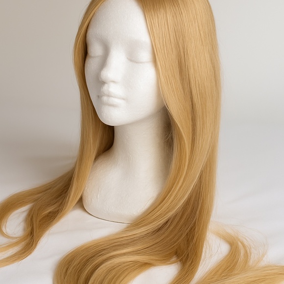 Luxury 24” Platinum Blonde Front Lace Wig – 100% Human Hair – Worn Once - Picture 7 of 9